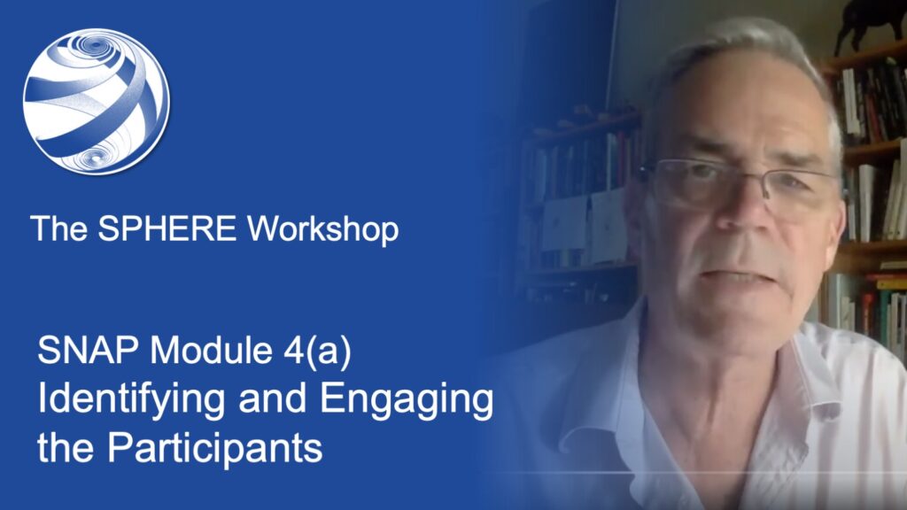 SPHERE WORKSHOP: SNAP Module 4(a) - Identifying and Engaging the Participants